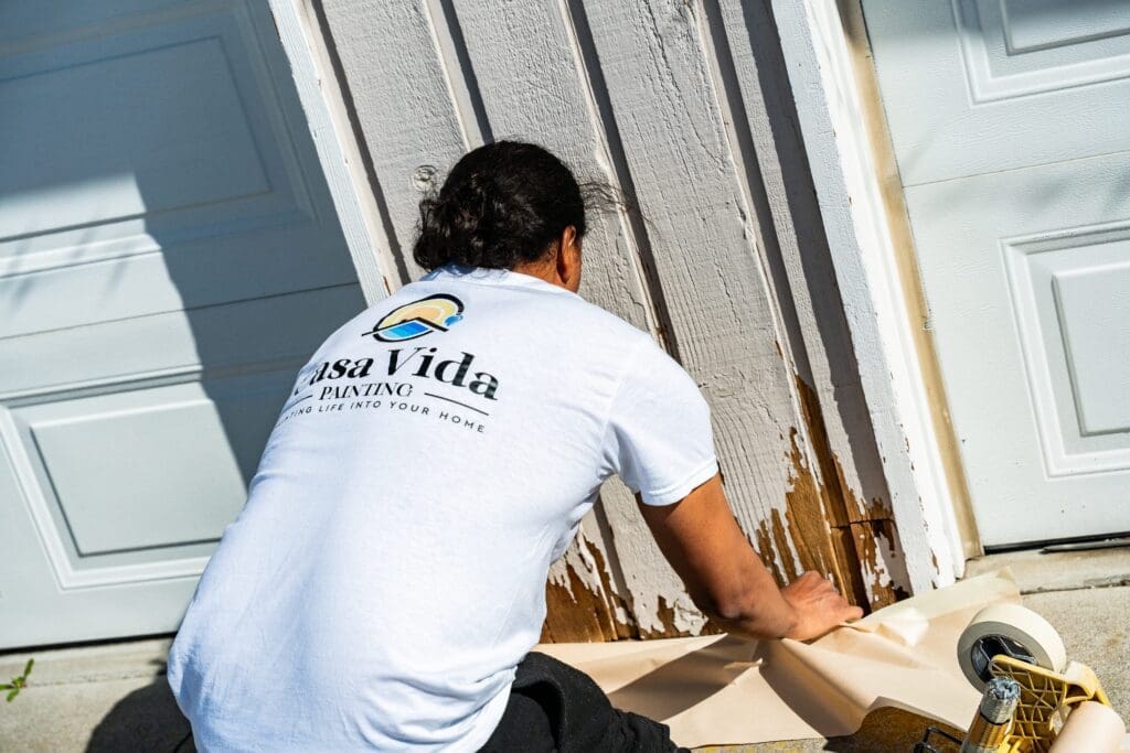 Commercial painting on office building.