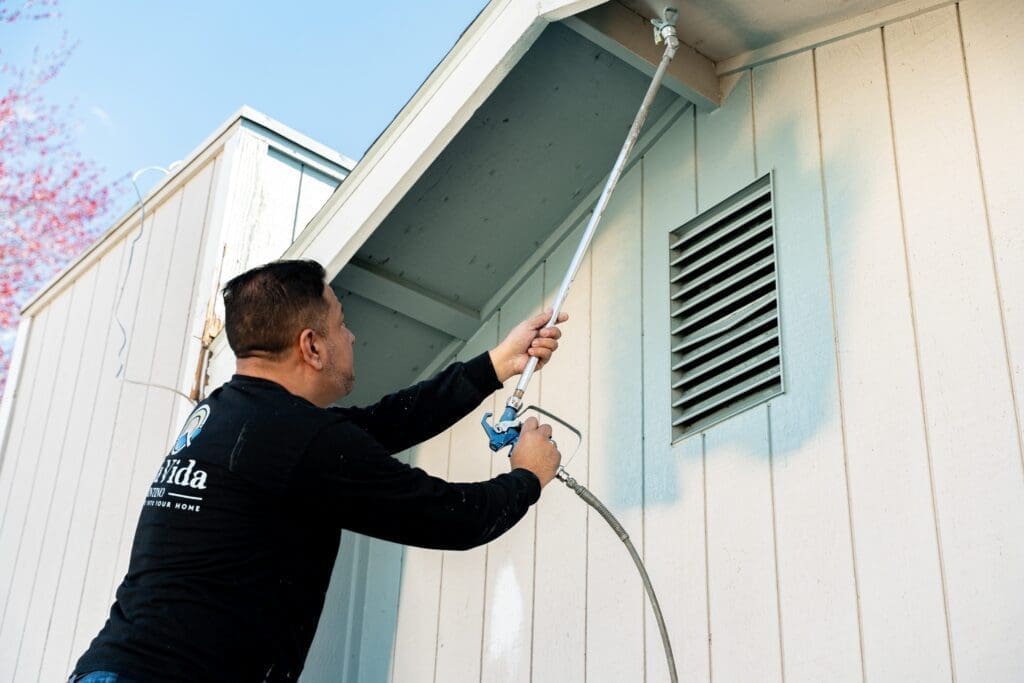 Surface preparation for painting.